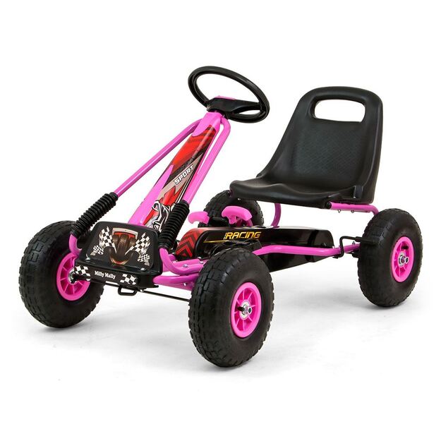 Kids Go-kart Milly Mally Thor pink