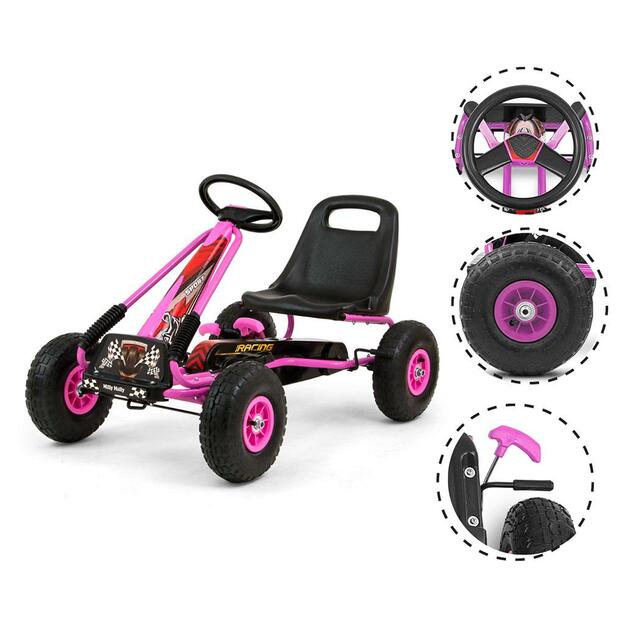 Kids Go-kart Milly Mally Thor pink