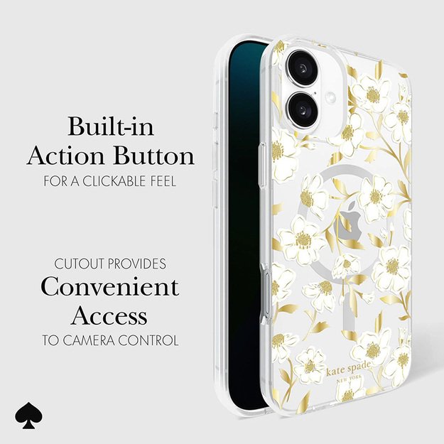 Kate Spade Niujorko apsauginiai brangakmeniai „MagSafe“ – „iPhone 16 Plus“ dėklas („Sunshine Floral“) 24