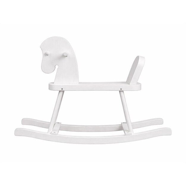 Wooden Rocking Horse for Children Baby Mix white