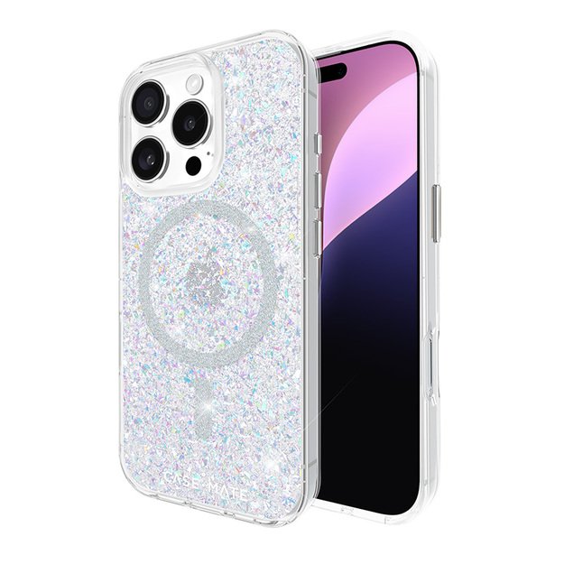 Case-Mate Twinkle MagSafe – dėklas, skirtas iPhone 16 Pro (diskoteka)