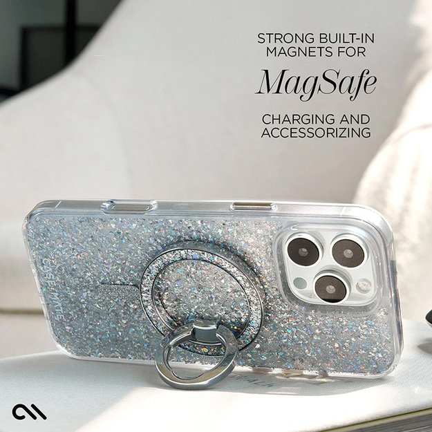 Case-Mate Twinkle MagSafe – dėklas, skirtas iPhone 16 Pro (diskoteka)