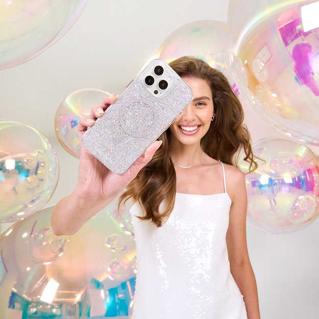 Case-Mate Twinkle MagSafe – dėklas, skirtas iPhone 16 Pro (diskoteka)