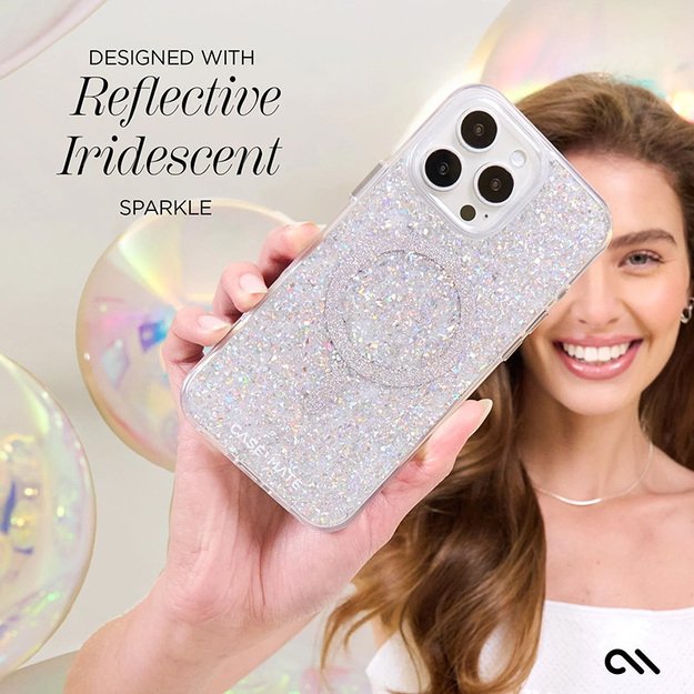 Case-Mate Twinkle MagSafe – dėklas, skirtas iPhone 16 Pro (diskoteka)