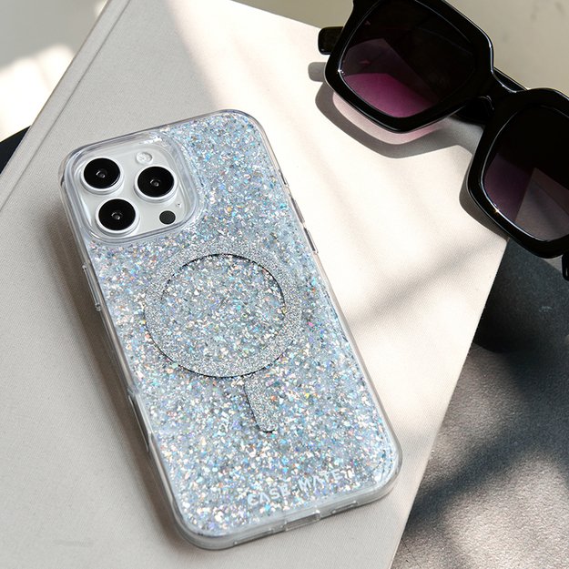 Case-Mate Twinkle MagSafe – dėklas, skirtas iPhone 16 Pro (diskoteka)