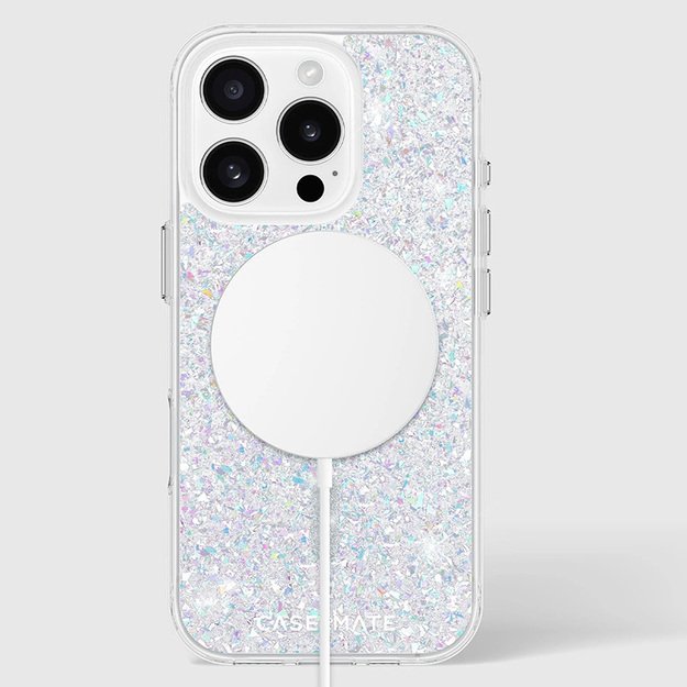 Case-Mate Twinkle MagSafe – dėklas, skirtas iPhone 16 Pro (diskoteka)