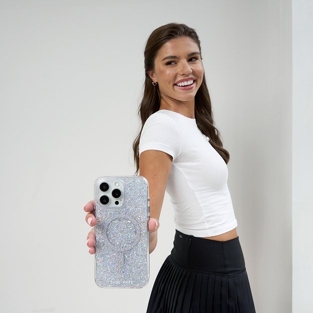 Case-Mate Twinkle MagSafe – dėklas, skirtas iPhone 16 Pro (diskoteka)