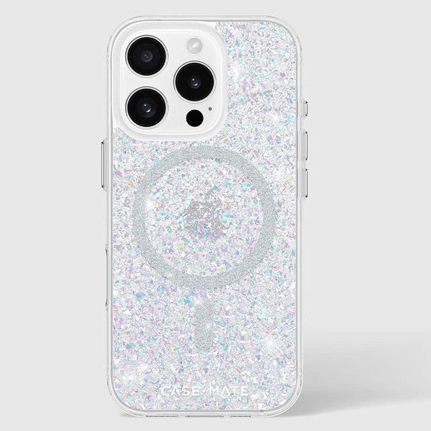 Case-Mate Twinkle MagSafe – dėklas, skirtas iPhone 16 Pro (diskoteka)