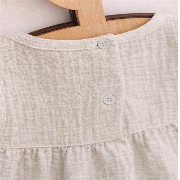 Baby Muslin Dress New Baby Ella linen, 68 (4-6m)