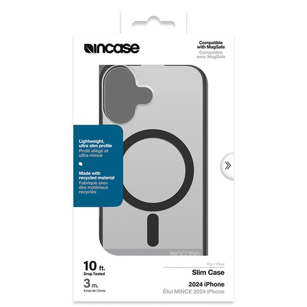 Incase Slim Case MagSafe – dėklas iPhone 16 (juodas) 5