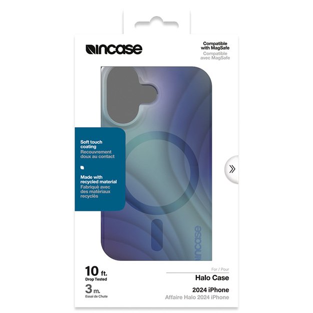 Incase Halo Case MagSafe – dėklas iPhone 16 (Tidal Ocean)