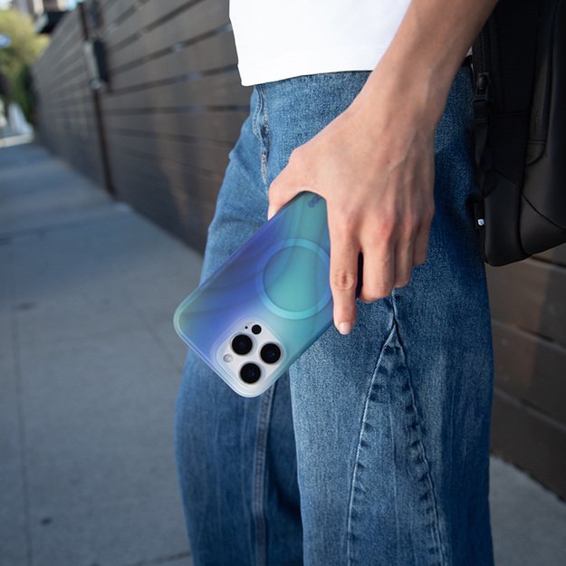 Incase Halo Case MagSafe – dėklas iPhone 16 (Tidal Ocean) 15