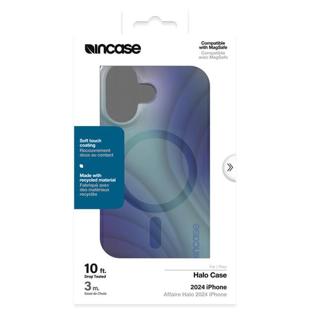 Incase Halo Case MagSafe – dėklas iPhone 16 (Tidal Ocean)