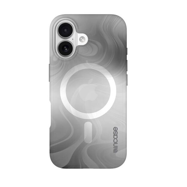 „Incase Halo Case MagSafe“ – „iPhone 16“ („Oil Slick Smoke“) dėklas 8