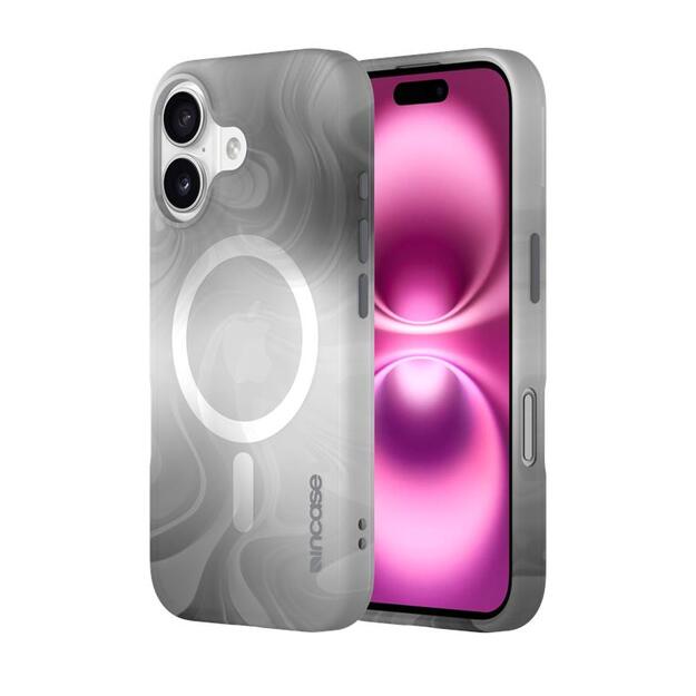 „Incase Halo Case MagSafe“ – „iPhone 16“ („Oil Slick Smoke“) dėklas 5