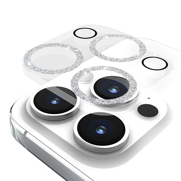 Case-Mate Sparkle Lens Protector – apsauginis stiklas, skirtas iPhone 15 Pro / iPhone 15 Pro Max kamerai (Twinkle) 1