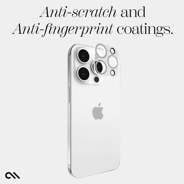 Case-Mate Sparkle Lens Protector – apsauginis stiklas, skirtas iPhone 15 Pro / iPhone 15 Pro Max kamerai (Twinkle) 7