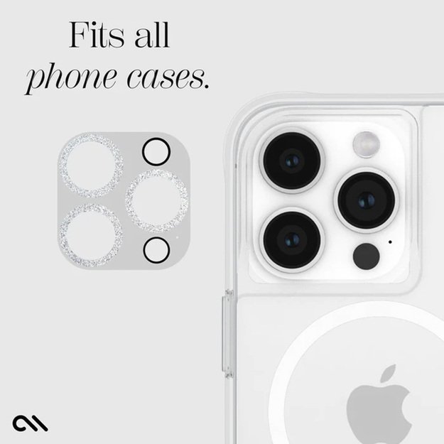 Case-Mate Sparkle Lens Protector – apsauginis stiklas, skirtas iPhone 15 Pro / iPhone 15 Pro Max kamerai (Twinkle) 6