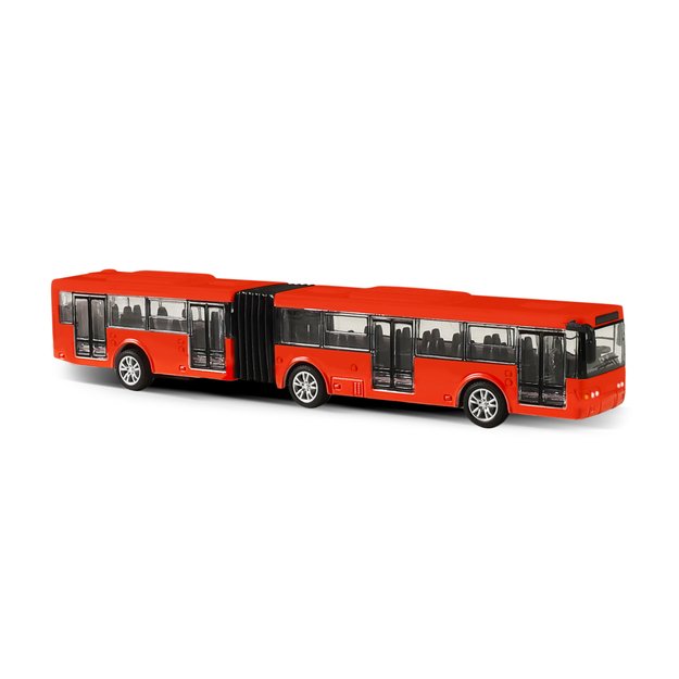 Kovov&yacute; kloubov&yacute; autobus červen&yacute; Bratislava/ČB 18 cm