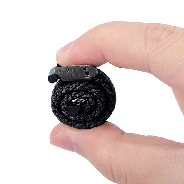 Crong Wave Band – pintas dirželis Apple Watch 44/45/46/49 mm (grafitas) 14