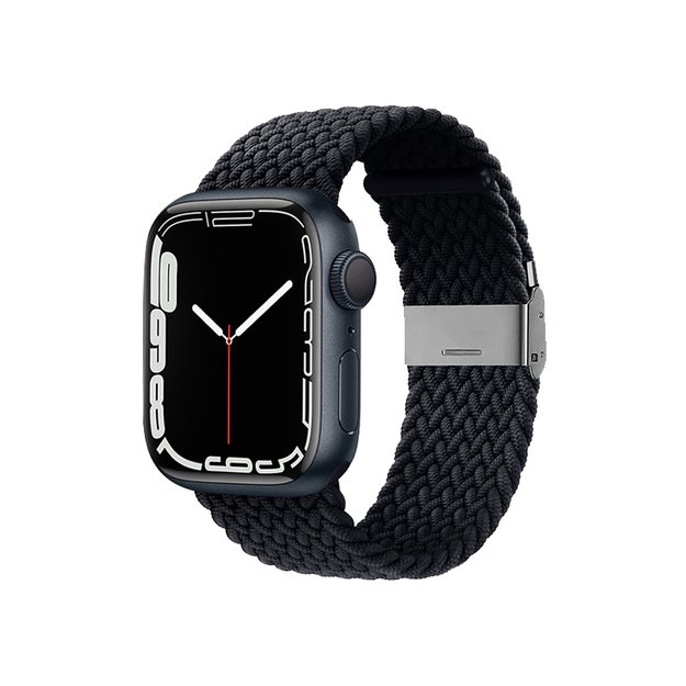 Crong Wave Band – pintas dirželis Apple Watch 44/45/46/49 mm (grafitas) 10