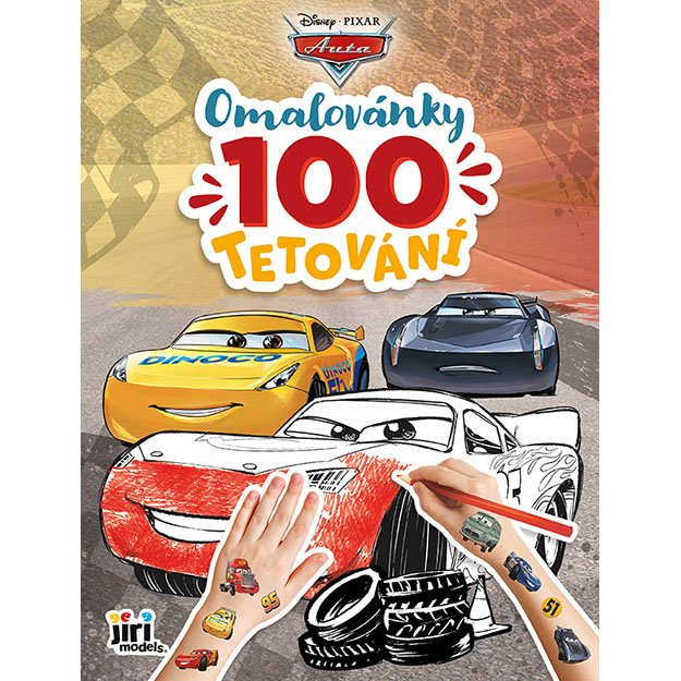 Coloring book and 100 CARS tattoos - Cars