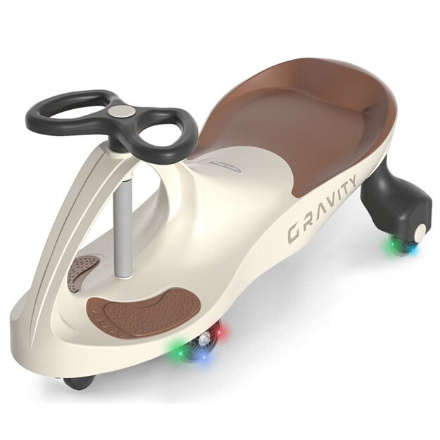 Children s gravity balance bike Gravity Milly Mally beige brown