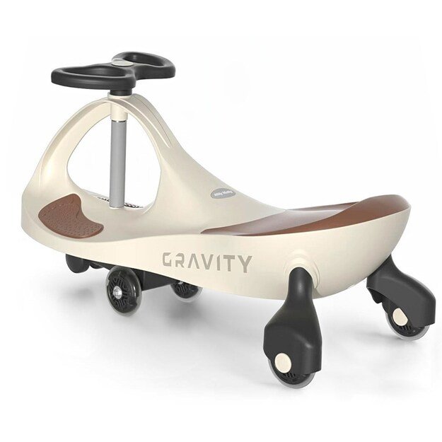 Children s gravity balance bike Gravity Milly Mally beige brown