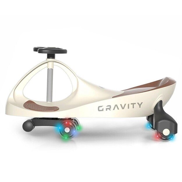 Children s gravity balance bike Gravity Milly Mally beige brown