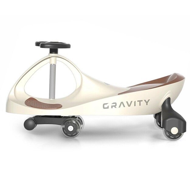 Children s gravity balance bike Gravity Milly Mally beige brown