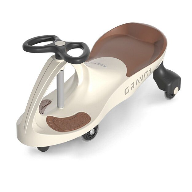 Children s gravity balance bike Gravity Milly Mally beige brown