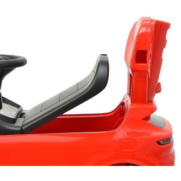 Milly Mally Porsche Cayenne red ride-on car with guide rod