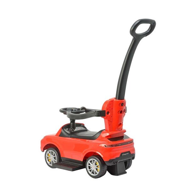 Milly Mally Porsche Cayenne red ride-on car with guide rod