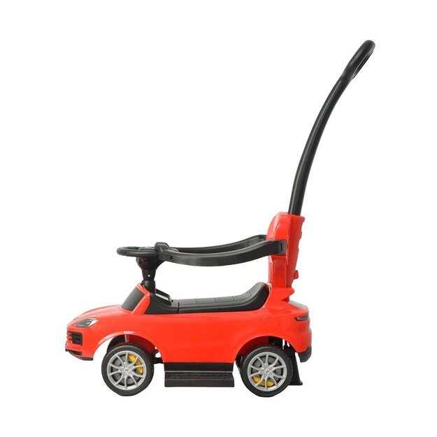 Milly Mally Porsche Cayenne red ride-on car with guide rod
