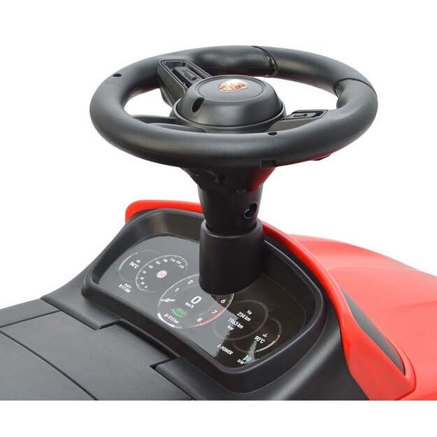 Milly Mally Porsche Cayenne red ride-on car with guide rod