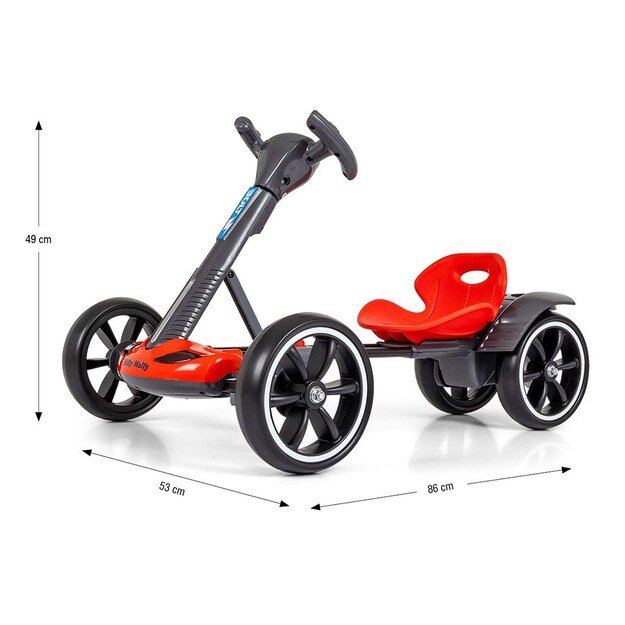 Electric go-kart GOKART BOLT Milly Mally red