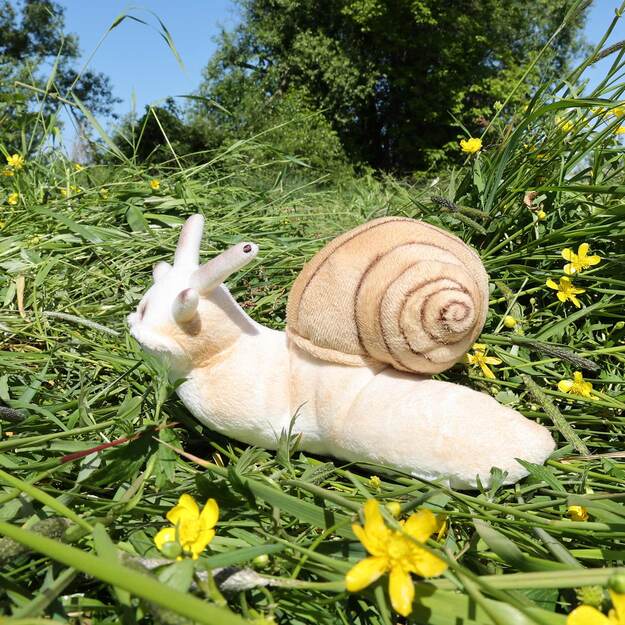 Plush snail 23 cm ECO-FRIENDLY