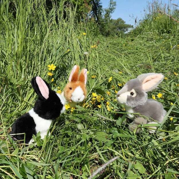 Plush hares assort 16 cm ECO-FRIENDLY