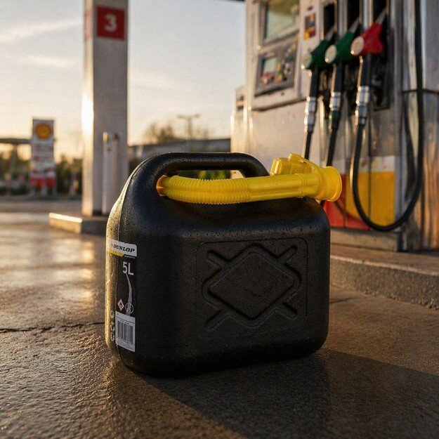 Dunlop - Fuel Can with Funnel 5L (Black)