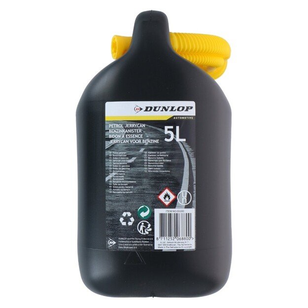 Dunlop - Fuel Can with Funnel 5L (Black)