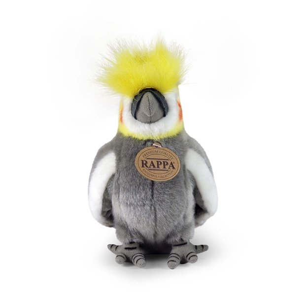 Rappa - Realistic Plush Toy Cockatiel Parrot 18 cm Eco-Friendly