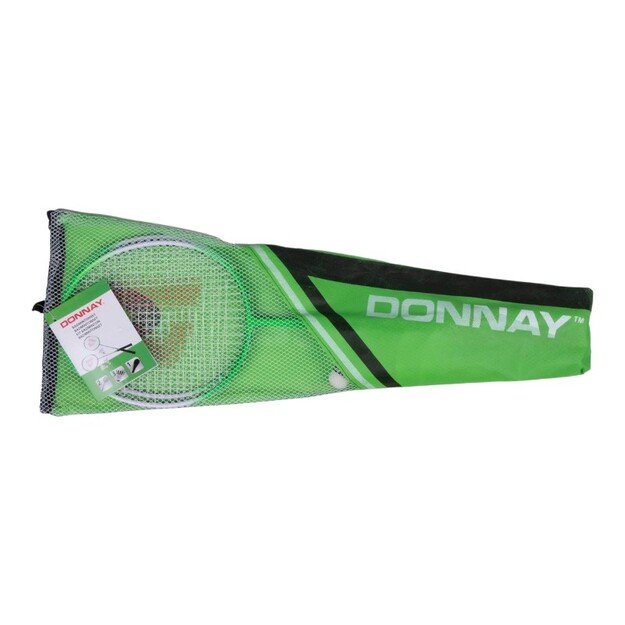 Donnay - 6-piece badminton set in a case (green)