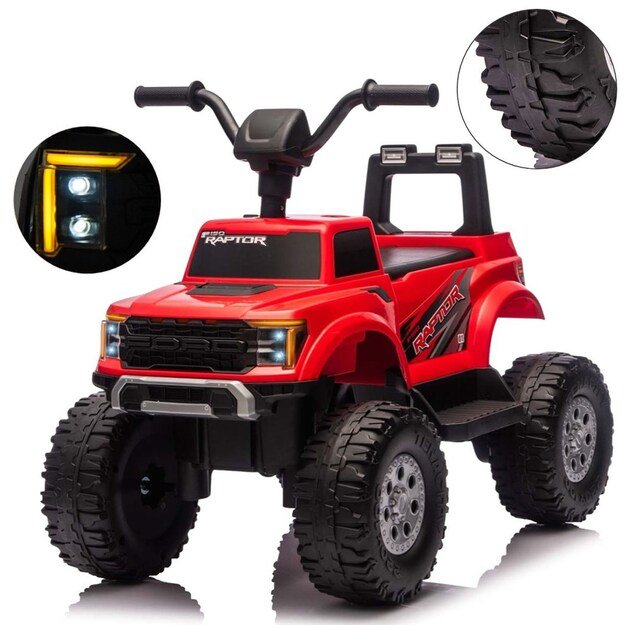 Ford F-150 Raptor Milly Mally Electric Ride-On Car red