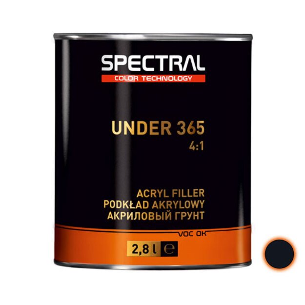 Akrilinis gruntas UNDER 365 4:1 P5 juodas 2.8L  