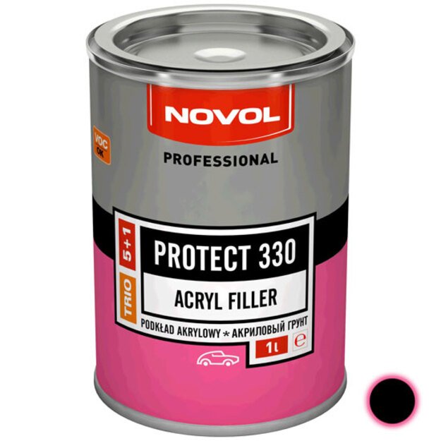 Akrilinis gruntas PROTECT 330 5+1 HS juodas 1 l  