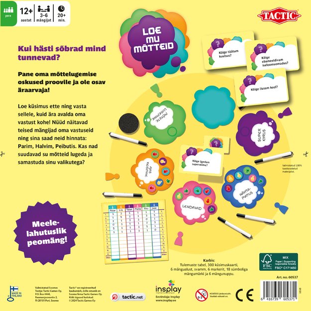 Tactic Board Game: Read My Mind EST