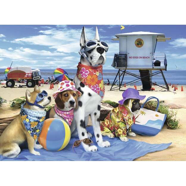 Ravensburger Puzzle 100 pc Dogs on the Beach