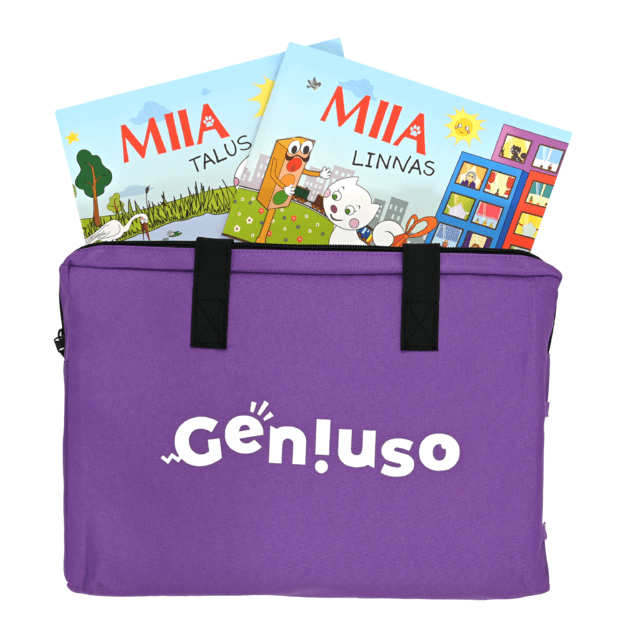 Geniuso MIIA r&auml;&auml;kivad raamatud  Talus ,  Linnas  ja kandekott