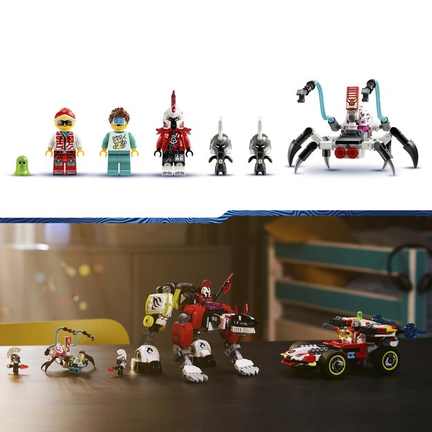 LEGO Dreamzzz Cooper s Tiger Mech & Zero s Hot Rod Car