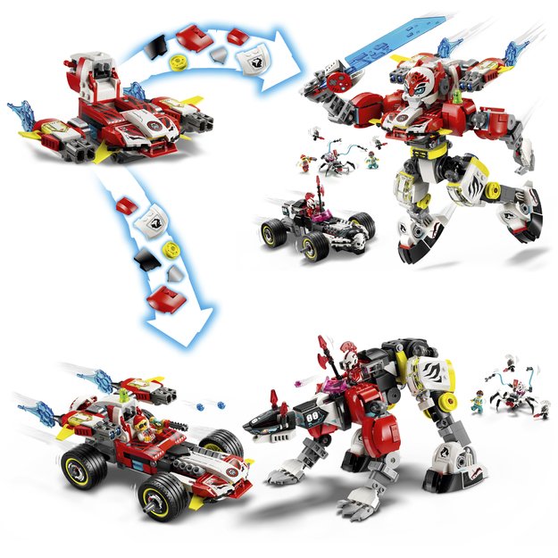 LEGO Dreamzzz Cooper s Tiger Mech & Zero s Hot Rod Car